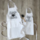 Matching Aprons for Mom and Daughter Need Wine Need Juice