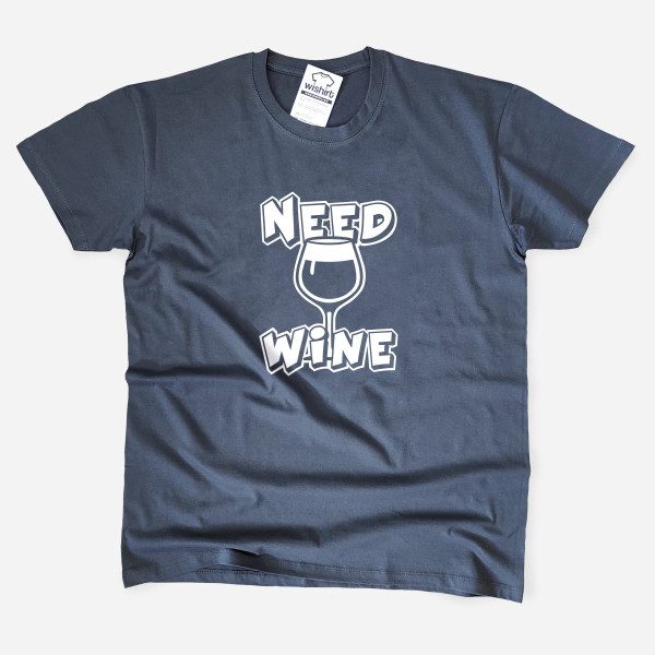 T-shirt Need Wine para Homem