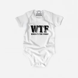 WTF - Where’s the Food Babygrow