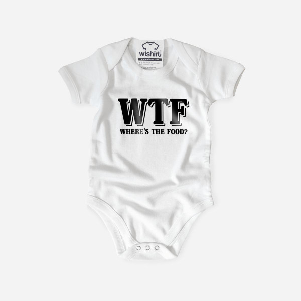 WTF - Where’s the Food Babygrow