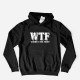 Sweatshirt com Capuz WTF - Where’s the Food para Homem