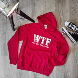 WTF - Where’s the Food Large Size Hoodie