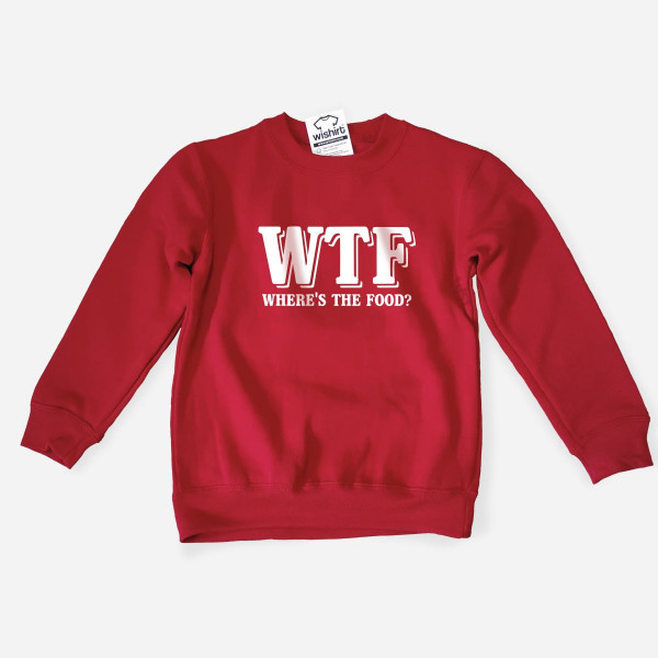 WTF - Where’s the Food Kid's Sweatshirt