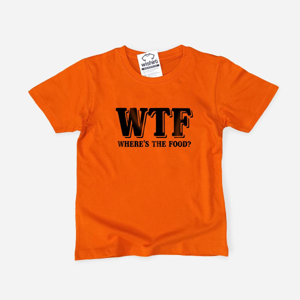 WTF - Where’s the Food Kid's T-shirt