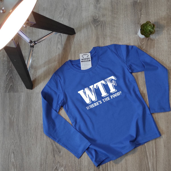 WTF - Where’s the Food Kid's Long Sleeve T-shirt