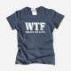 T-shirt WTF - Where’s the Food para Mulher