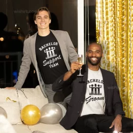 Bachelor Support Team - Groom T-shirt Set