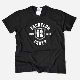 Bachelor Party Game Over Large Size T-shirt