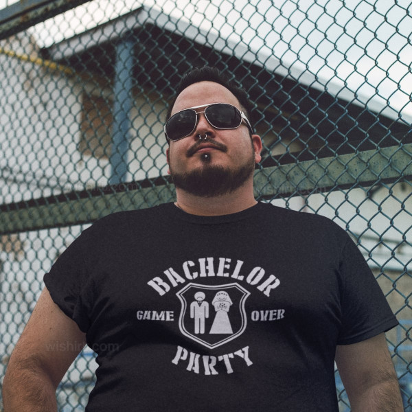 Bachelor Party Game Over Large Size T-shirt