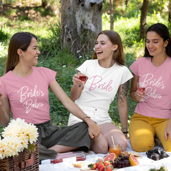 Bride's Babes Matching T-shirt Set 