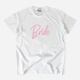 T-shirt Tamanho Grande Bride Heart Despedida de Solteira