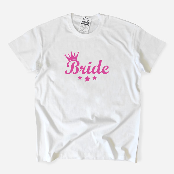 Bride Large Size T-shirt for Bachelorette Party