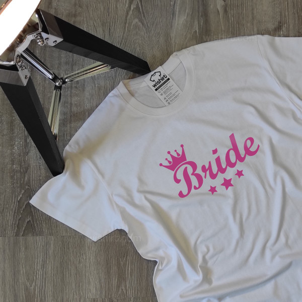 Bride Large Size T-shirt for Bachelorette Party