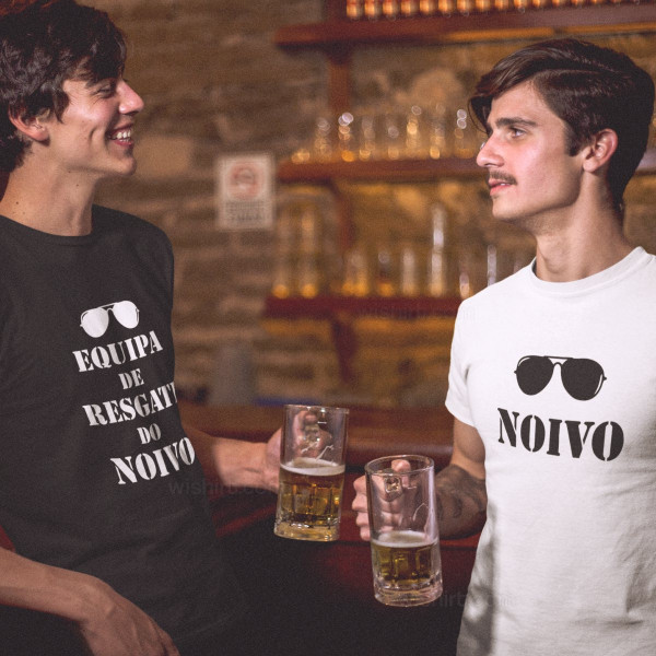 Equipa de Resgate do Noivo T-shirt Set