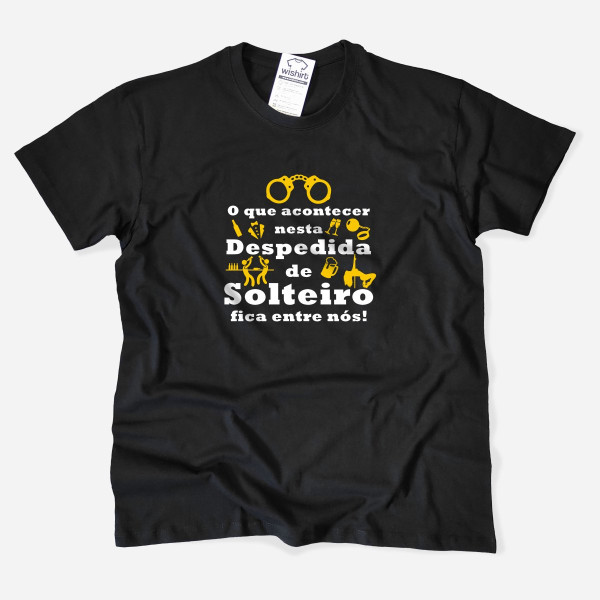 T-shirt O Que Acontecer nesta Despedida de Solteiro