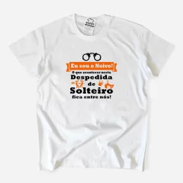T-shirt Plus Size Noivo O que Acontecer Despedida Solteiro