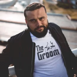 The Groom Large Size T-shirt for Bachelor Party