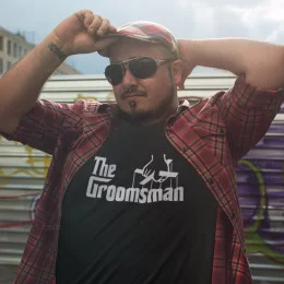 The Groomsman Large Size T-shirt for Bachelor Party