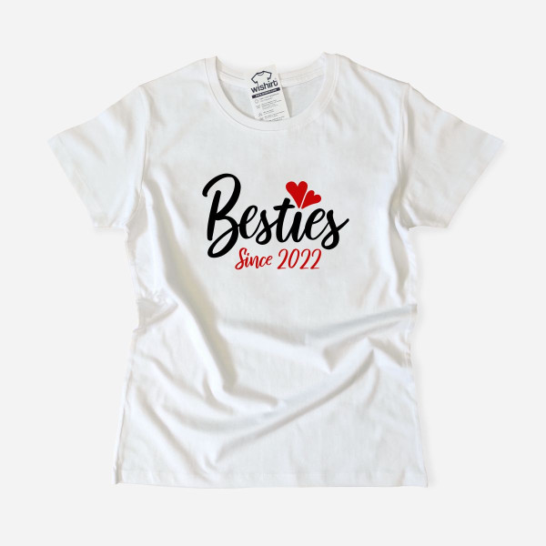Besties Since Women's T-shirt - Customizable Year