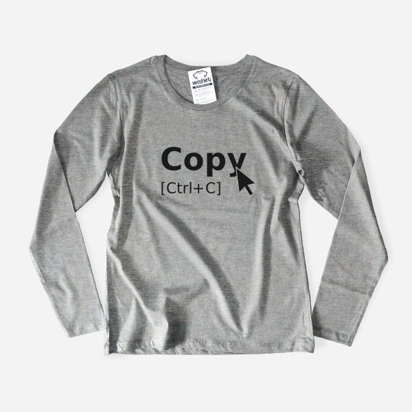 Copy Ctrl+C Women's Long Sleeve T-shirt