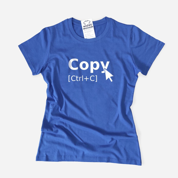 T-shirt Copy Ctrl+C para Mulher