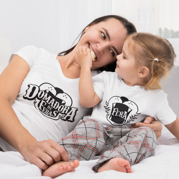 Conjunto T-shirts a Combinar Mãe e Filha Domadora de Feras