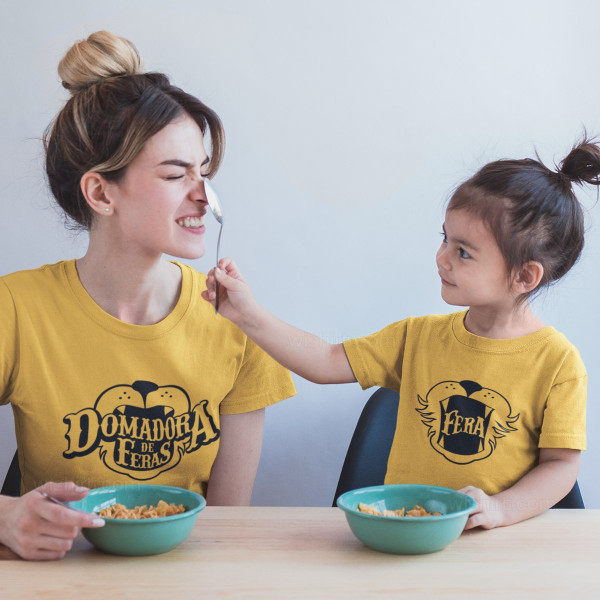 Conjunto T-shirts a Combinar Mãe e Filha Domadora de Feras