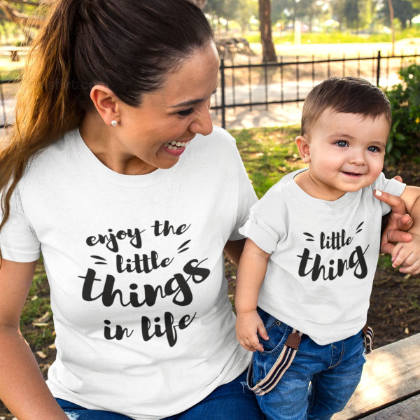Conjunto de T-shirts a Combinar Mãe e Filho Little Things
