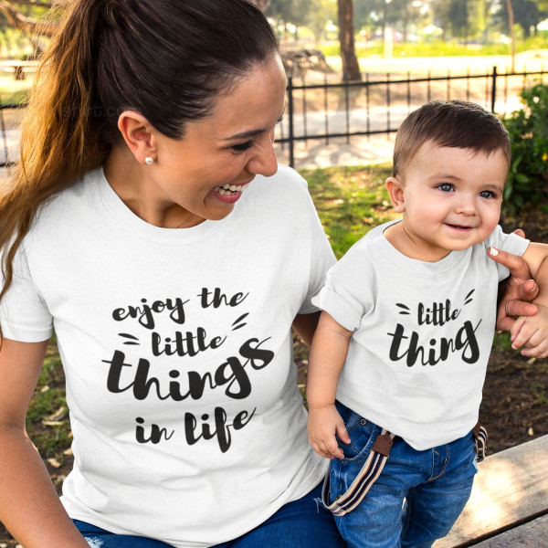 Mother and Son Matching T-shirt Set Little Things