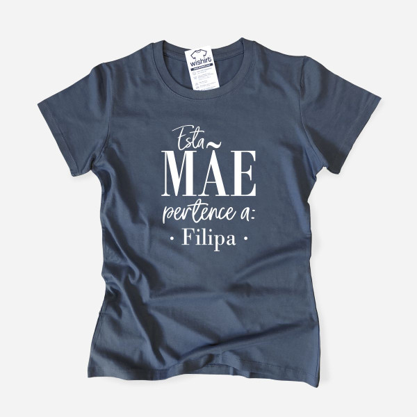 Esta Mãe Pertence T-shirt - Customizable Child Names