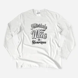 Felicidade é ser Mãe Plus Size Long Sleeve T-shirt