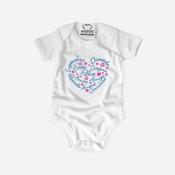 Babygrow Filha Carinhosa Babygrow Filha Carinhosa