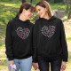 Mãe e Filha Carinhosa Matching Hoodie Set