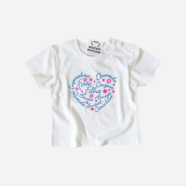 T-shirt Filha Carinhosa para Bebé