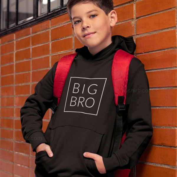 Conjunto Sweatshirts com Capuz para Irmãos BIG BRO TINY SIS