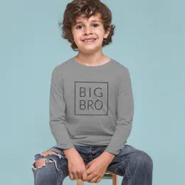 Conjunto T-shirts Manga Comprida Irmãos BIG BRO - TINY BRO