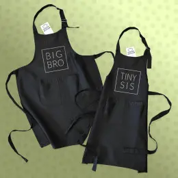 BIG BRO - TINY SIS Apron Set for Siblings