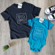 Conjunto T-shirt e Babygrow para Irmãos BIG BRO - TINY BRO