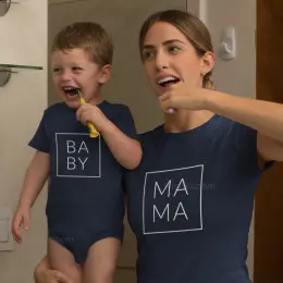 Matching T-shirt Set MAMA - BIG SIS - TINY BRO