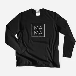 MAMA Large Size Long Sleeve T-shirt