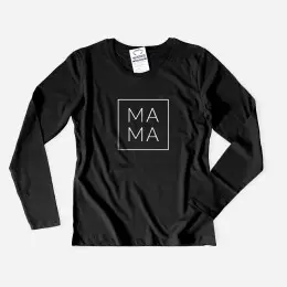 T-shirt Manga Comprida MAMA para Mulher