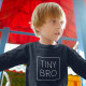 BIG BRO - TINY BRO Long Sleeve T-shirt Set for Siblings