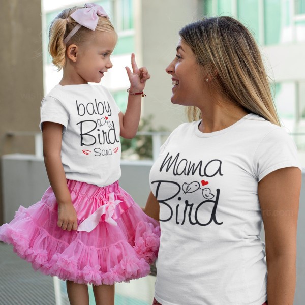 T-shirt Baby Bird para Bebé - Nome Personalizável