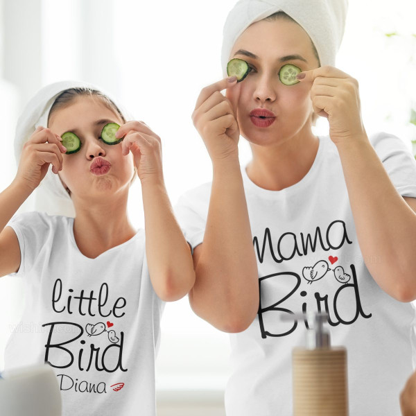 T-shirt Mama Bird para Mulher