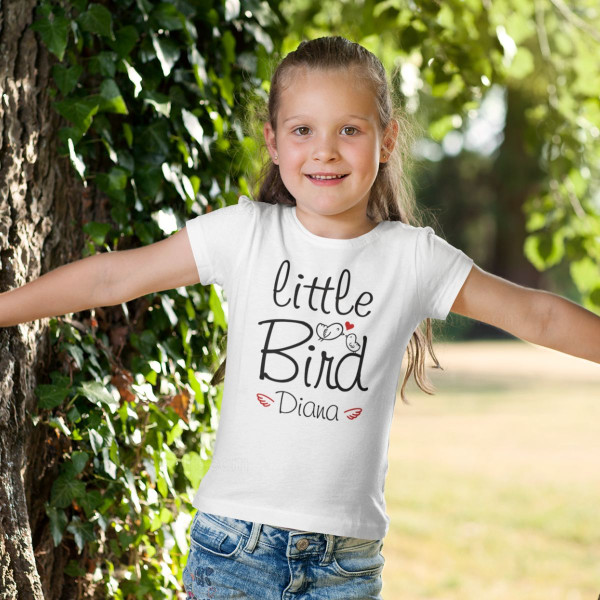 Little Bird Kid's T-shirt - Customizable Name