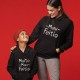 Conjunto Sweatshirts com Capuz Mau Feitio para Mãe e Filho