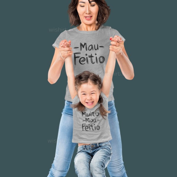 Mau Feitio T-shirt Set for Mother and Daughter