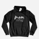 Mom, Blessed, Stressed Large Size Hoodie