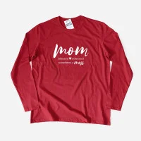 Mom, Blessed, Stressed Large Size Long Sleeve Tshirt