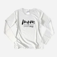 Mom, Blessed, Stressed, Sometimes a Mess Long Sleeve Tshirt